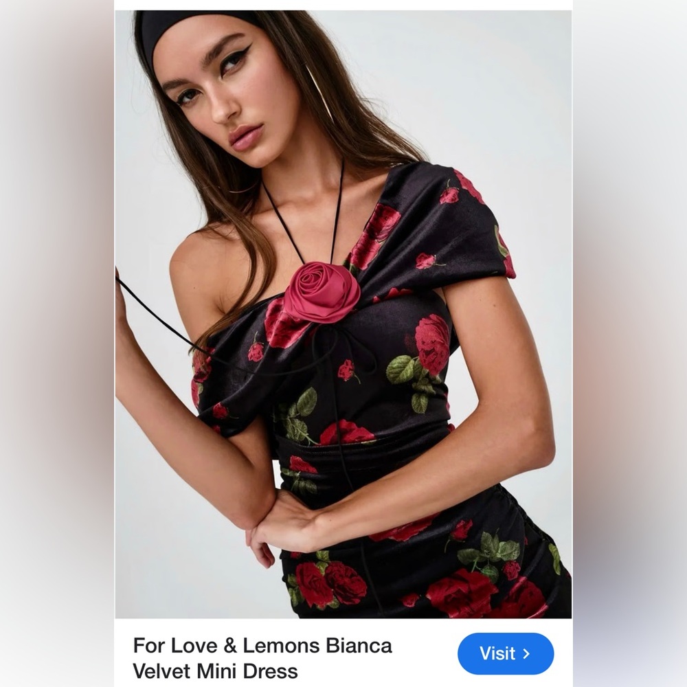 Floral Off-Shoulder Dress with Rose Detail from for the love of lemon 🍋